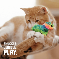SnugArooz Cat Toys Kitty Momma Rainbow Cat Toy - 4"