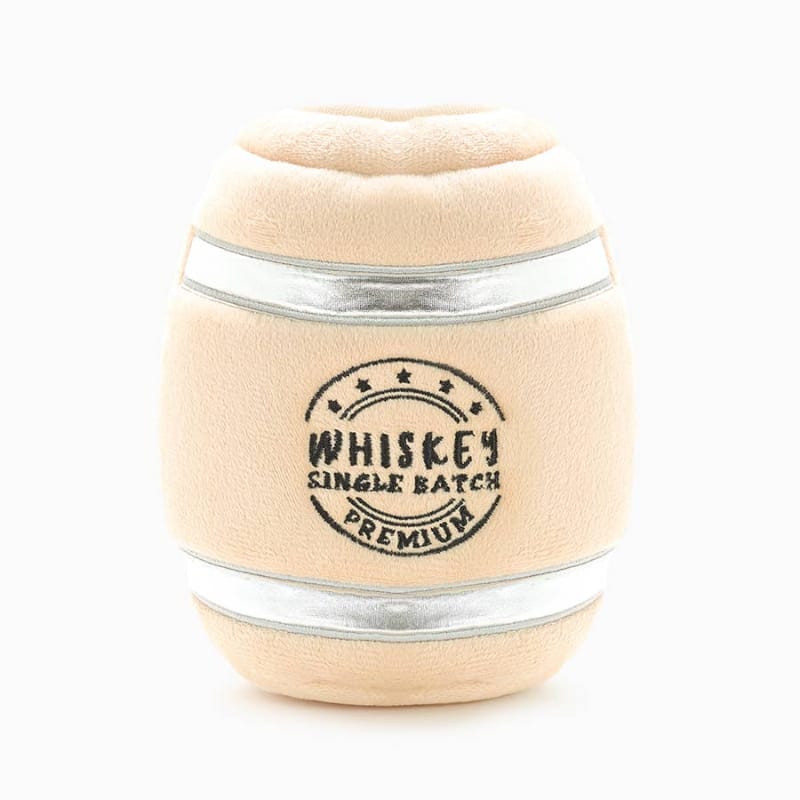 Hugsmart Products Inc dog toys Food Party Whiskey Barrel Interactive Plush Dog Toy Set - 4 Pc