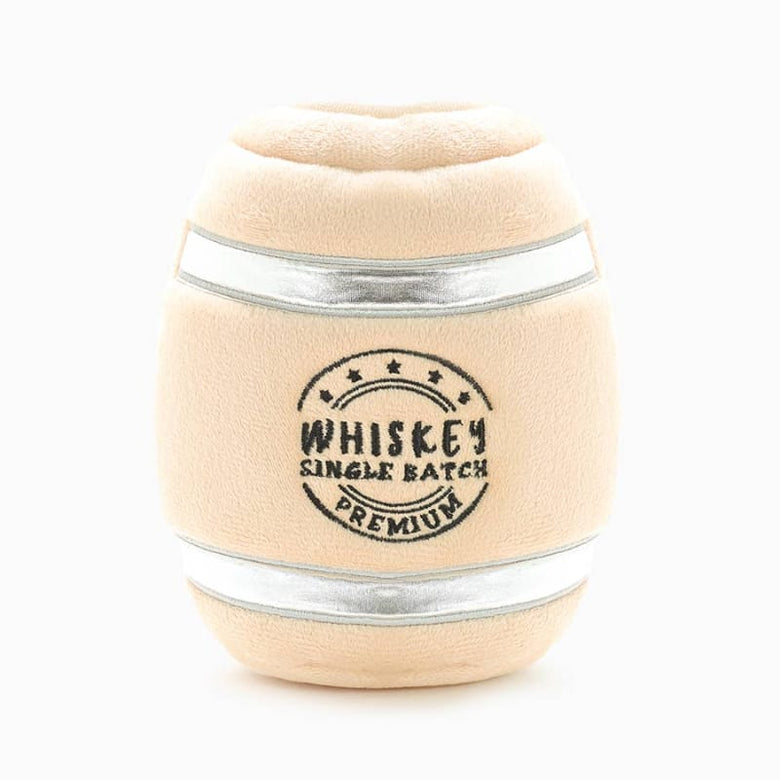 Hugsmart Products Inc dog toys Food Party Whiskey Barrel Interactive Plush Dog Toy Set - 4 Pc