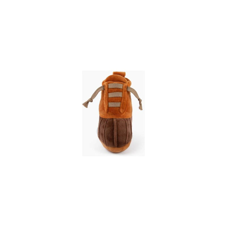Muttzie dog toys LL Bark Brown Boot Plush Dog Toy