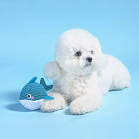 Hugsmart Products Inc dog toys Ocean Pals Blue Dolphin Ball Dog Toy