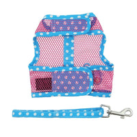 Doggie Design, Inc Harnesses XS Under the Sea Collection - Cool Mesh Dog Harness with Leash - Pink and Blue Flip Flop