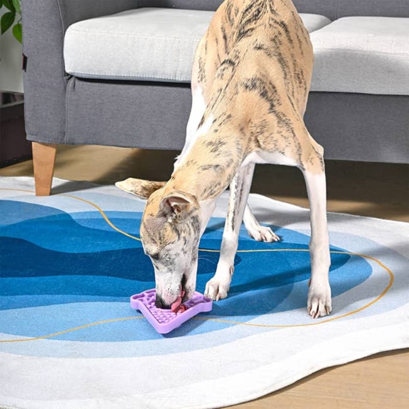 Hugsmart Products Inc Bowls - Feeders Ice-Cream Purple Slowfeeder Dog Lick Mat