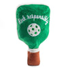 Haute Diggity Dog dog toys Pickleball Paddle Green Stripe Plush Squeaky Dog Toy