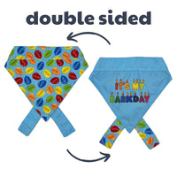 Huxley & Kent Huxley & Kent - Party Time Blue Bandana 2.0: Blue / Small