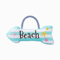 Hugsmart Products Inc dog toys Beach Daze Rope Sign Plush Dog Toy