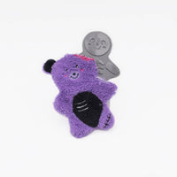 ZippyPaws dog toys Halloween Bonez 2 in 1 Plush Purple Zombie Bear Dog Toy