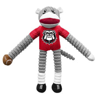 Little Earth Productions dog toys GA Bulldogs Sock Monkey Dog Toy