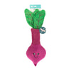 Jigglerz Beet Magenta Plush Squeaky Dog Toy