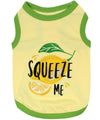 Parisian Pet® Tee's 2XS Lemons Squeeze Me Yellow Green Dog T-Shirt