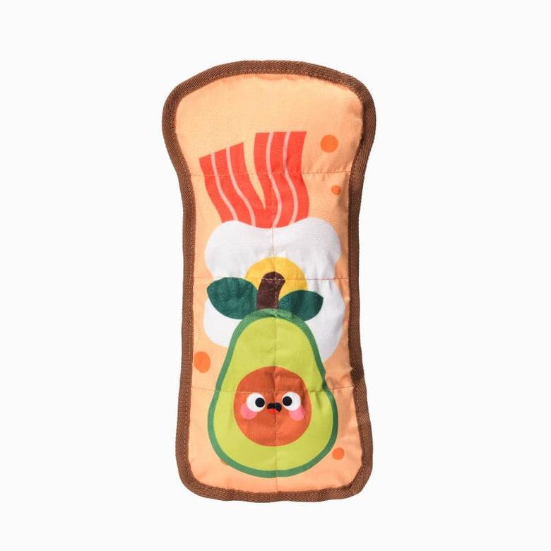 Hugsmart Products Inc dog toys AvocadoCollection Avocado Toast Plush Dog Toy