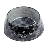 Haute Diggity Dog Bowls - Feeders Black Checker Chewy Pet Bowl