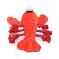 ZippyPaws dog toys Luca the Lobster Playful Pal Plush Squeaky Dog Toy