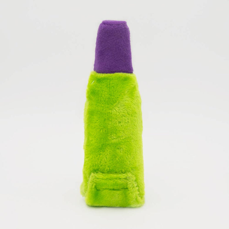 Happy Hour Crusherz Halloween Frankenstein Wine Plush Squeaky Dog Toy