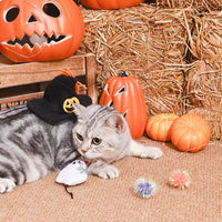 Hugsmart Products Inc Cat Toys Spooky Cats Ghost Kitty Cat Toy Set - 3 Pc