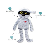 Pet Shop by Fringe Studio dog toys Oh My Gauze Halloween Mummy Plush Squeak Dog Toy