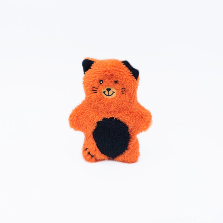 Halloween Bonez 2 in 1 Plush Orange Zombie Cat Dog Toy