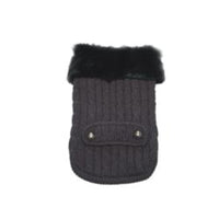 Dogo Pet Fashions Sweaters XL Luxy Fur Pet Sweater - Dark Gray