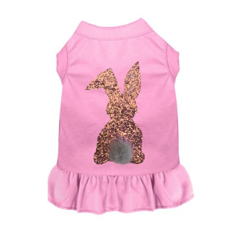 Bark Fifth Avenue Dresses XS Sparkle Bunny Pet Dress - Pink