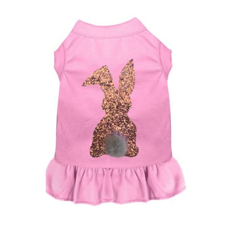 Bark Fifth Avenue Dresses XS Sparkle Bunny Pet Dress - Pink