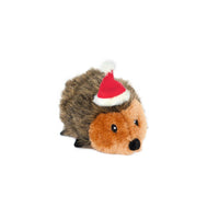 Christmas Holiday Hedgehog Plush Squeaky Dog Toy - 2 Sizes