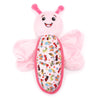 The Worthy Dog Dog Toys Pink Butters Fly Spring Plush Wing Flapping Dog Toy