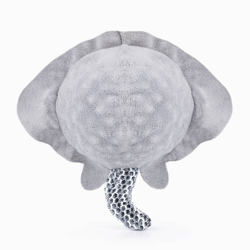 Hugsmart Products Inc dog toys Ocean Pals Stingray Smiley Face Super Ball Mesh Plush Dog Toy