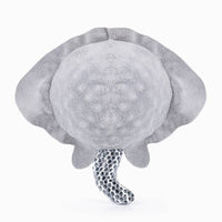 Hugsmart Products Inc dog toys Ocean Pals Stingray Smiley Face Super Ball Mesh Plush Dog Toy