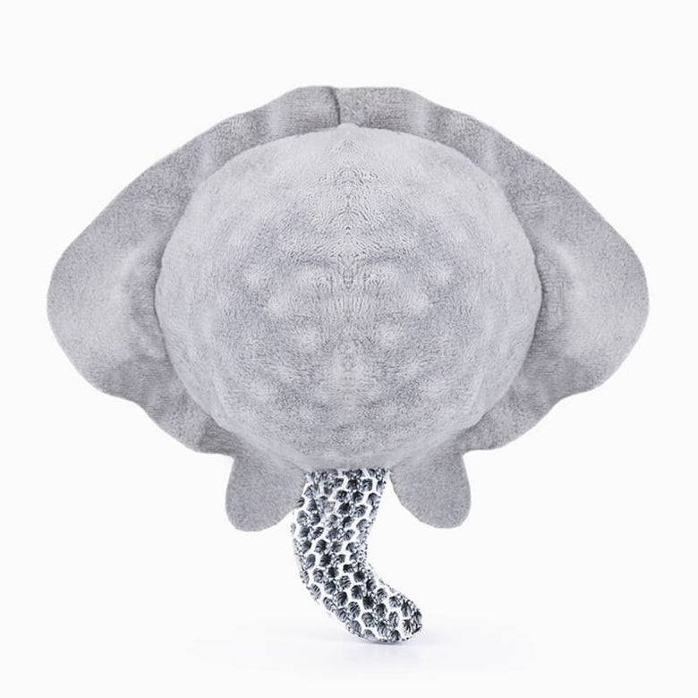 Hugsmart Products Inc dog toys Ocean Pals Stingray Smiley Face Super Ball Mesh Plush Dog Toy