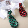 TMU - GLOBAL ONE SOLUTION LTD COLLARS Plaid Winter Snowflake Dog Tie Collar - 2 Colors