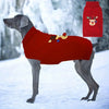 TMU - Sino-Sear GmbH Dog Apparel Red Nose Reindeer Holiday Red Dog Sweater - Size L