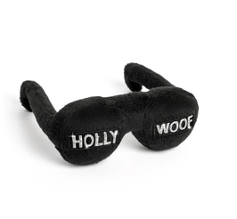 Specks and Pets dog toys Holly Woof Glitz & Glam Glasses Plush Squeak Dog Toy