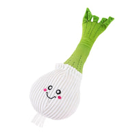 Jigglerz Fresh Onion Plush Squeaky Dog Toy