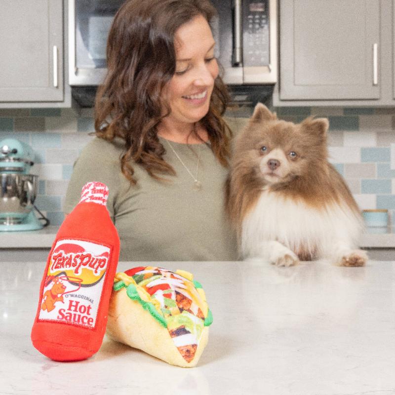 Huxley & Kent dog toys Tiny Tuff Let's Taco 'Bout It Plush Dog Toy Set - 2 Pc