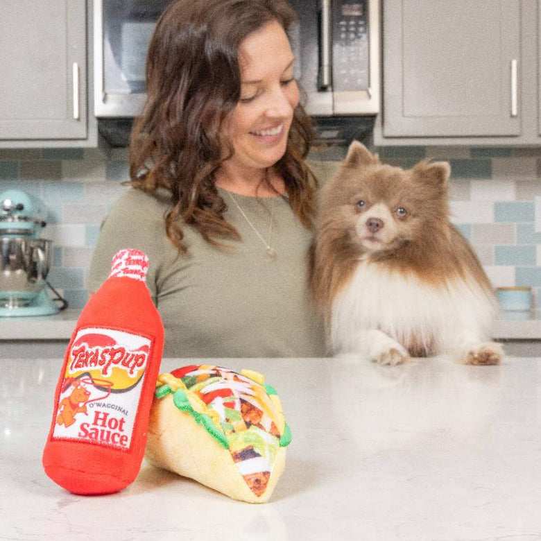 Huxley & Kent dog toys Tiny Tuff Let's Taco 'Bout It Plush Dog Toy Set - 2 Pc
