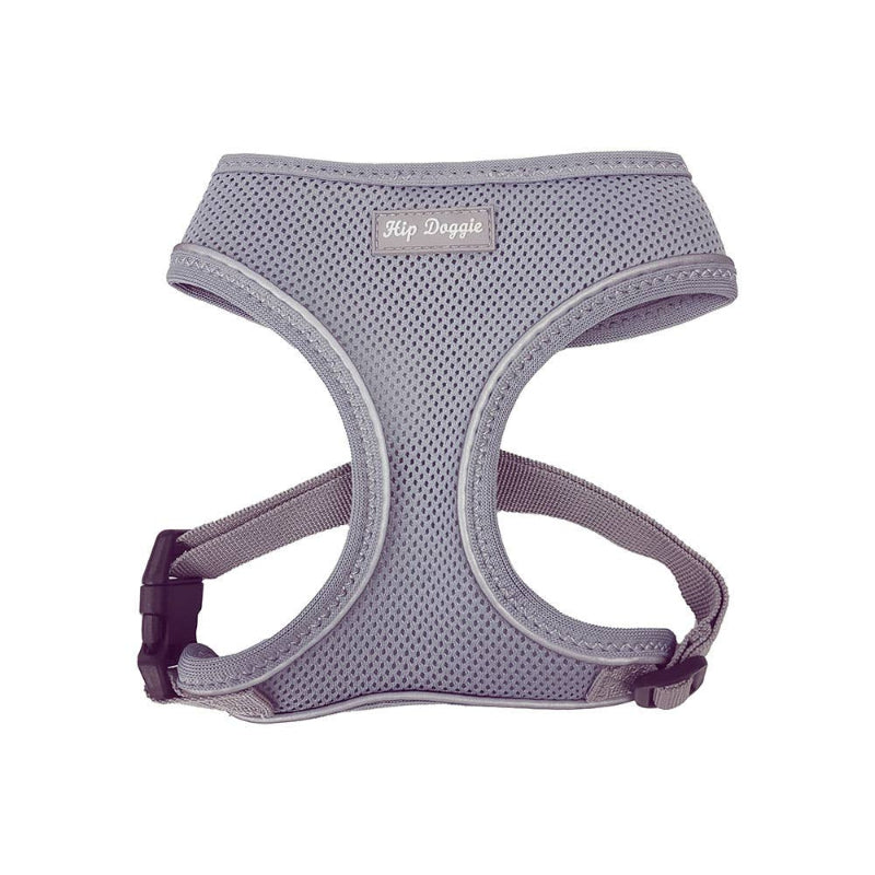 Barker's Bowtique Barker's Bowtique - Hip Doggie-Old Header Cards- Ultra Comfort Harness-Grey: XS