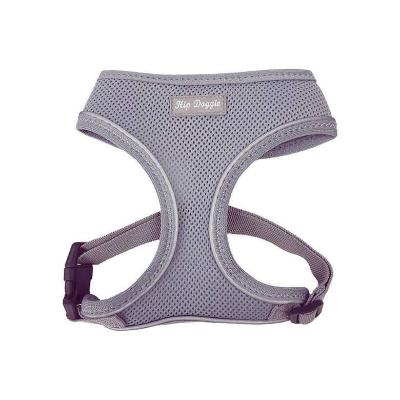 Barker's Bowtique Barker's Bowtique - Hip Doggie-Old Header Cards- Ultra Comfort Harness-Grey: XS