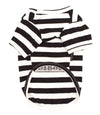Parisian Pet® Tee's Furry Inmate Black & White Striped Funny Costume Dog T-Shirt