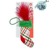 Christmas Stocking Flinger Holiday Plush Cat Toy