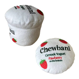 Chomp Haus Dog Toys Chewbani Grrreek Yogurt Plush Squeaky Dog Toy