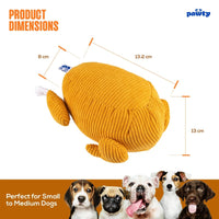 PAWTY Dog Toys dog toys Stuffed Turkey Yummy Plush Interactive Dog Toy Set