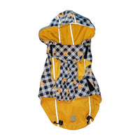 Yellow Ducks Reversible & Reflective Dog Raincoat