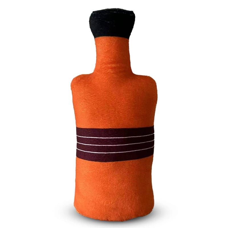 Chomp Haus Dog Toys Uncle Poochest Plush Bottle Squeaky Dog Toy