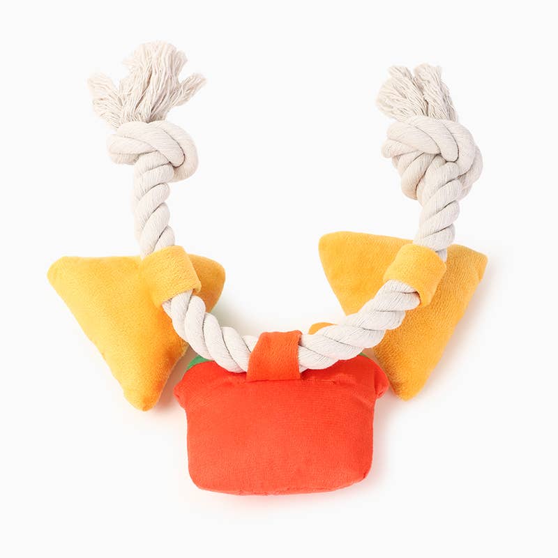 Hugsmart Products Inc Hugsmart Products Inc - HugSmart Pet - Fiesta Chewsday | Nacho Day -  Rope Toy