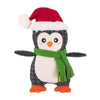EcoZippy Christmas Holiday Cotton Cuddler Penguin Plush Squeaky Dog Toy