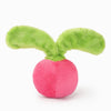 Hugsmart Products Inc dog toys Feisty Veggie Pink Radish Squeaky Plush Dog Toy