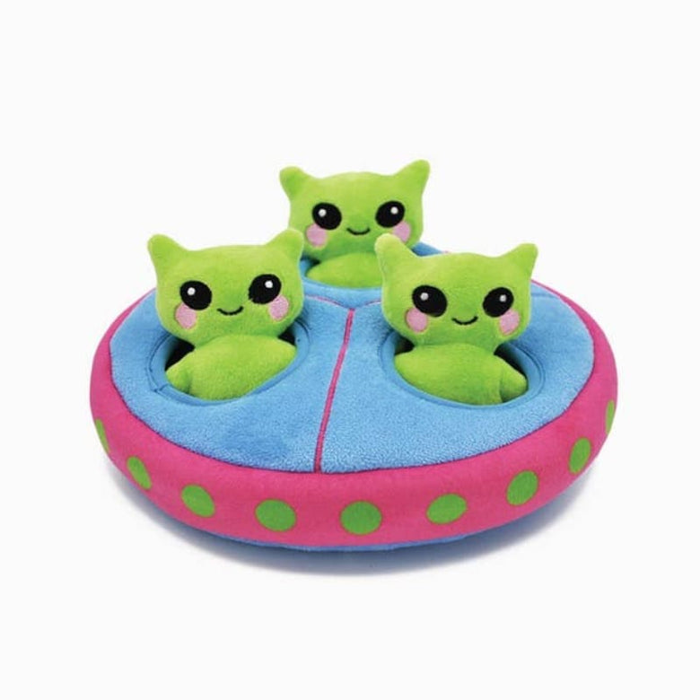 Hugsmart Products Inc dog toys Space Paws Aliens Interactive Plush Dog Toy Set - 4 Pc
