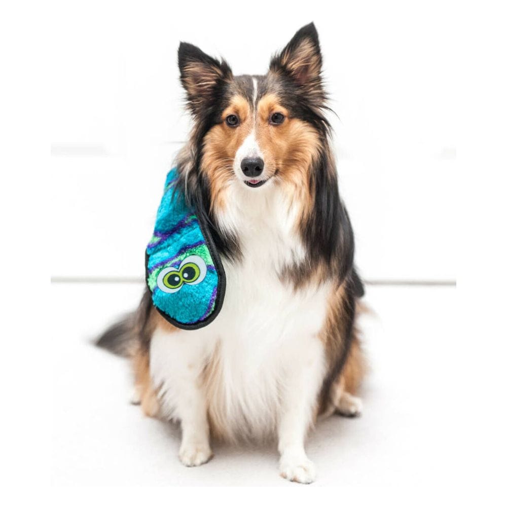 Outward Hound dog toys Invincibles Snake Durable Plush Blue Dog Toy - XL