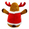 Rocky Reindeer Christmas Holiday Plush Squeaky Dog Toy- 2 Sizes