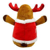 Rocky Reindeer Christmas Holiday Plush Squeaky Dog Toy- 2 Sizes